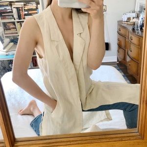 Vintage linen vest